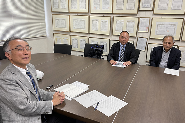 佐渡市教育委員会が人文学部を訪問されました