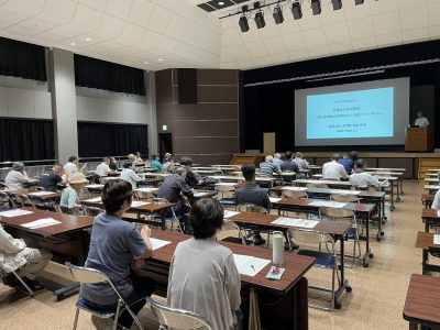 災害と日常の回復をテーマにした講演の様子